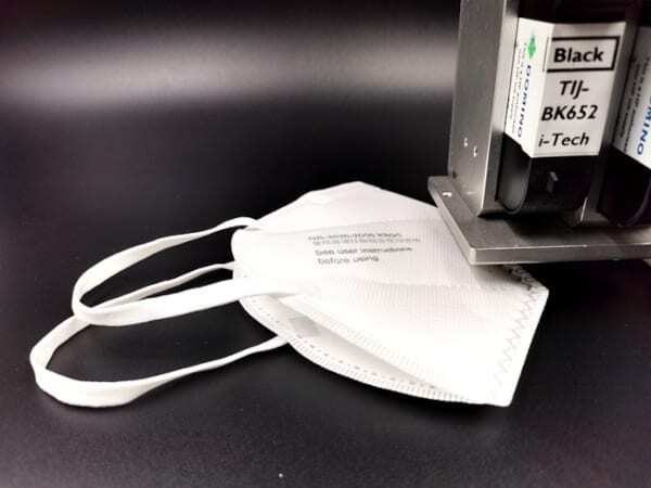 codifica e marcatura maschera respiratoria FFP2