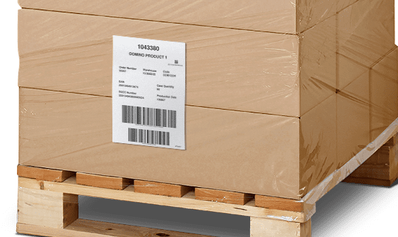 esempio di etichettatura pallet