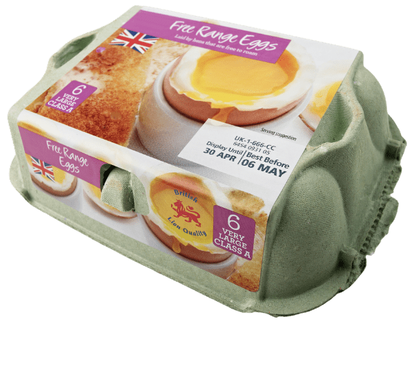 marking and labelling of cardboard egg cartons