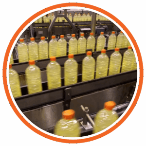 codifica e marcatura inkjet su bottiglie d'olio
