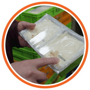 esempio di stampa su imballaggi flessibili con marcatore tto vx150i