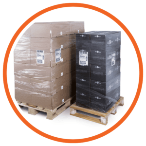 esempio di etichettatura di pallet con domino mx350i-ep