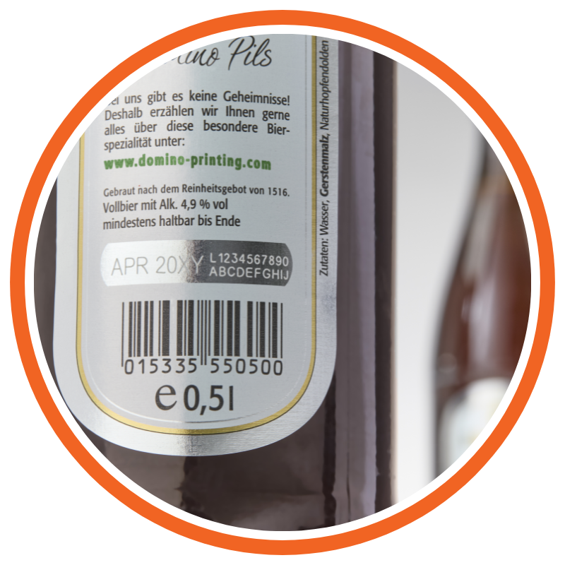 esempio codifica laser settore beverage